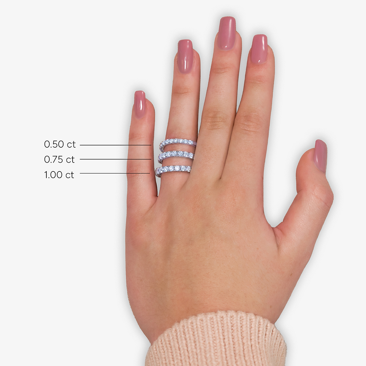 Additional Image 4 for  1/2 ctw Round Lab Grown Diamond Eleven-Stone Wedding Band